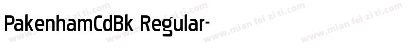 PakenhamCdBk Regular字体转换